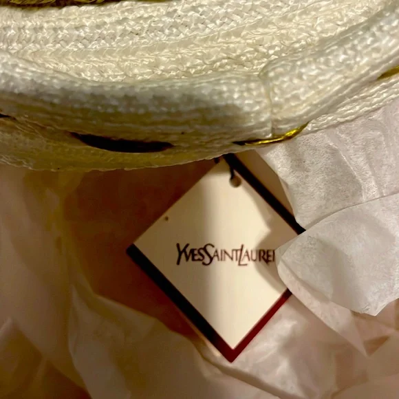Yves Saint Laurent Vintage hat with tags 1960s YSL Vintage Purple Wool Hat w Large Gold Buckle – Modig main image 4